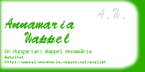 annamaria wappel business card